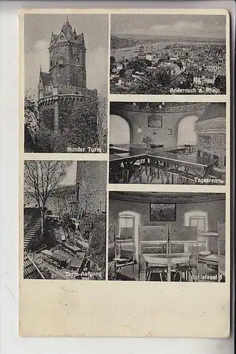 5470 ANDERNACH, Runder Turm, DJH Jugendherberge, 1930
