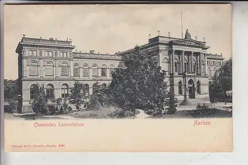 5100 AACHEN, Chemisches Laboratorium, frühe Karte - ungeteilte Rückseite