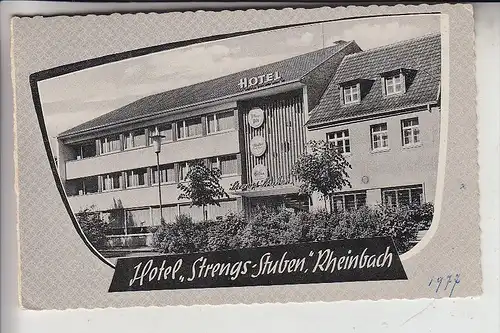 5308 RHEINBACH, Hotel Strengs Stuben, Werbekarte