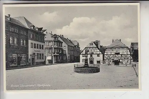 5790 BRILON, Marktplatz, 1938, NS-Beflaggung