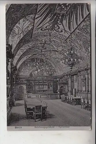 1000 BERLIN - TIERGARTEN, Reichstag, Speisesaal, 1907