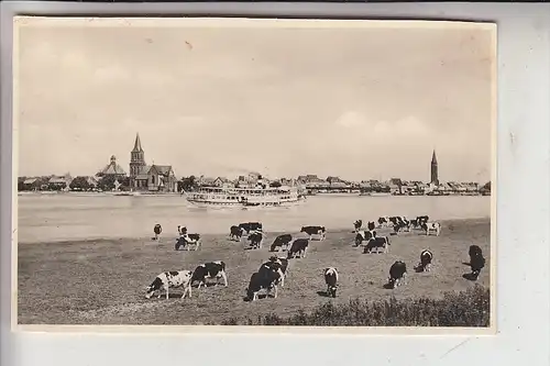4240 EMMERICH, Ansicht von den Rheinwiesen, 1952