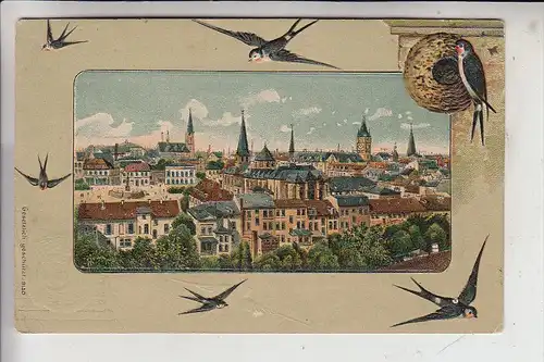 TIERE - VÖGEL - SCHWALBEN / Swallows / Hirondelles / Rondini / Zwalufen / Golondrinas- geprägt / embossed / relief, 1910