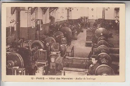 BANK - MÜNZEN / COINS - Paris - Hotel des Monnaies, Atelier de Laminage