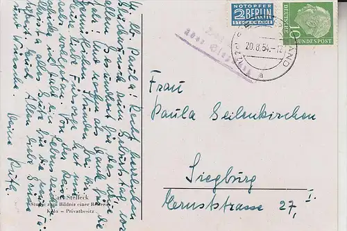 5200 SIEGBURG, Landpoststempel, 1954