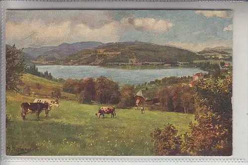 KÜNSTLER - ARTIST - HEINRICH HOFFMANN, "Titisee mit Feldberg", Verlags-Nr. 201