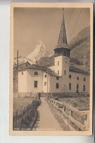 CH 3920 ZERMATT VS, Kirche, 1912