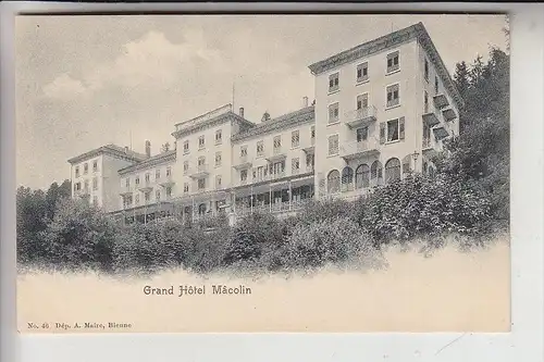 CH 2532 MAGGLINGEN / MACOLIN, Grand Hotel, frühe Karte - ungeteilte Rückseite