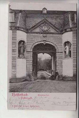 5330 KÖNIGSWINTER - HEISTERBACH, Eingangsthor mit Wächter, 1901