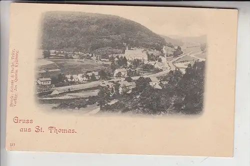 5524 KYLLBURG - SANKT THOMAS, Ortsansicht, frühe Karte - ungeteilte Rückseite, ca. 1900