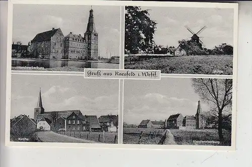 4285 RAESFELD, Windmühle, Kirche, Handwerkerburg