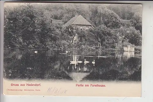 2150 BUXTEHUDE - HEDENDORF, Partie am Forsthause, 1908