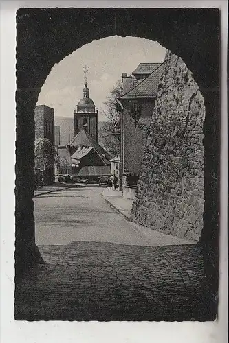 5900 SIEGEN, Blick v. oberen Schloß zur Nikolai-Kirche, 1957
