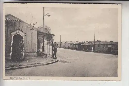 5166 KREUZAU - DROVE, Militärlager, franz. Wache, 1925