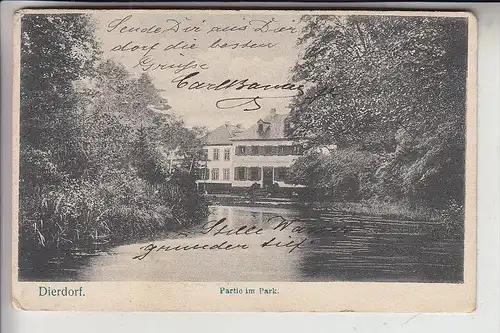 5419 DIERDORF, Partie im Park, 1905