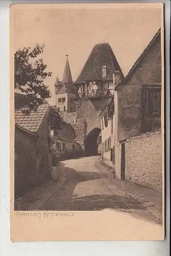 F 67730 KESTENHOLZ / Chatenois, Dorfansicht, frühe Karte - ungeteilte Rückseite