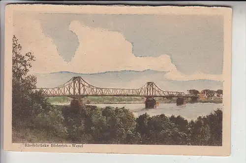 4230 WESEL, Neue Rheinbrücke Wesel - Büderich, 1922