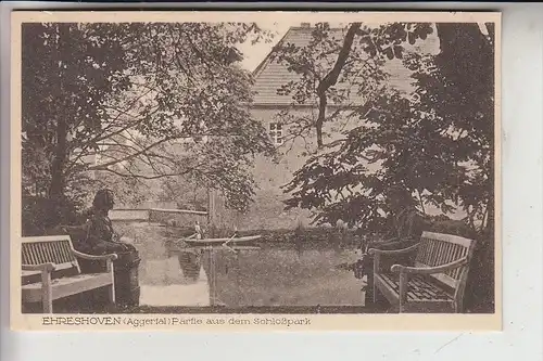 5250 ENGELSKIRCHEN - EHRESHOVEN, Schloss Ehreshoven, Partie aus dem Schloßpark