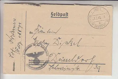 MILITÄR - 2.Weltkrieg, Lettland / MITAU - JELGAVA, 1943, Der Bevollmächtigte für das Kraftfahrwesen