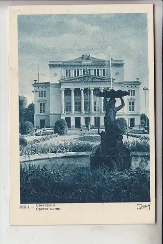 LETTLAND, RIGA, Opernhaus - Operas nams, 1921