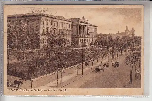 UA - 79000 LWIW / LEMBERG, Ulica Leona Sapiehy / polish time, 1936