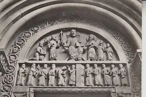 CH 4000 BASEL, Münster zu Basel, Tympanon an der Galluspforte