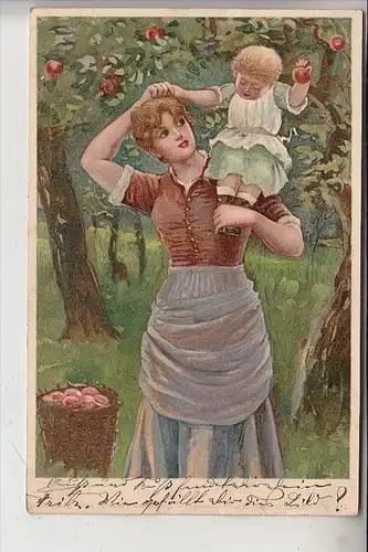 KINDER - Alpfelernte, 1900