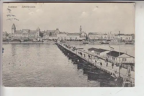 5400 KOBLENZ, Pontonbrücke, 1909