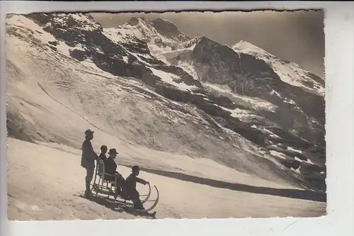 CH 3818 GRINDELWALD BE, Eigergletscher, Schlittenpartie, 1935