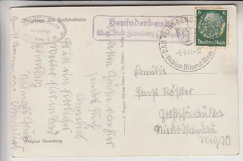 SCHLESIEN - NIEDERSCHLESIEN - BAD FLINSBERG, Heufuderbaude, Landpoststempel, 1941