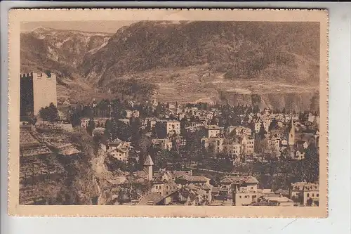 I 39012 MERAN, Ortsansicht, rückseitig Werbung Fa. Toni Leitner