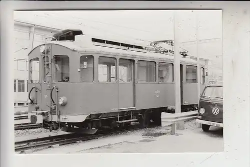 EISENBAHN - SCHWEIZ - Photo - CEV TW 12 in Vevey