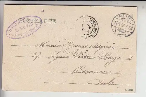 F 68480 FERRETTE / PFIRT, Ortsansicht 1903
