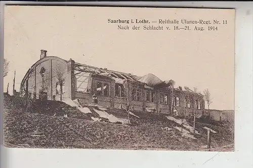 F 57400 SARREBOURG / SAARBURG, Reithalle Ulanen Regt. Nr.11, Deutsche Feldpost 1918