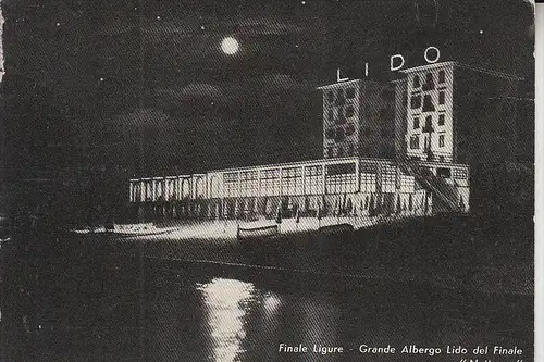 I 17024 FINALE LIGURE. Grande Albergo Lido, 1956