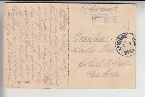 F 02880 CHIVRES VAL, Zerstörungen 1..Weltkrieg, 1915, Deutsche Feldpost