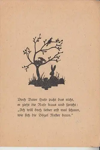 SCHATTENBILD - OSTERN / Easter / Paques / Pasen Pasqua