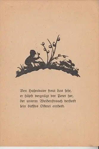 SCHATTENBILD - OSTERN / Easter / Paques / Pasen Pasqua
