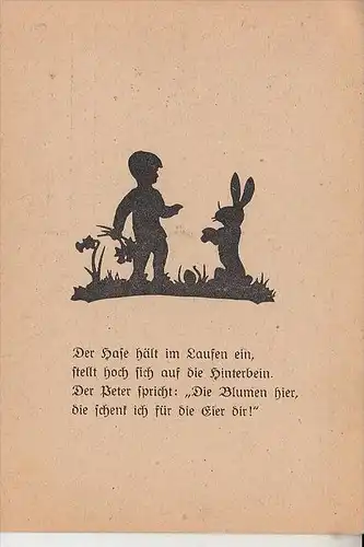 SCHATTENBILD - OSTERN / Easter / Paques / Pasen Pasqua