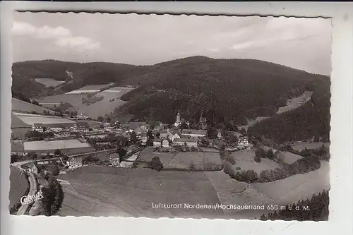 5948 SCHMALLENBERG - NORDENAU, Ortsansicht, Luftaufnahme, 1957
