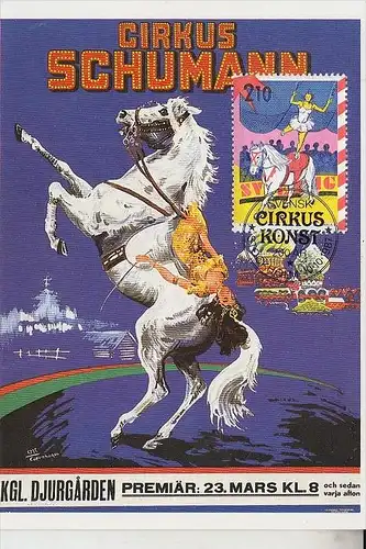 ZIRCUS - CIRCUS, Maximum-Karte Schweden 1983
