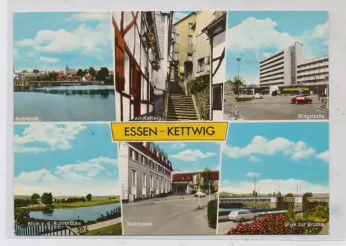 4300 ESSEN - KETTWIG, Ringstrasse, Sparkasse, Ruhrbrücke....