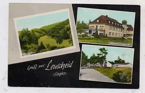5227 WINDECK - LEUSCHEID, Haus Westerwald, Waldesruh, Ortspartie, 196...