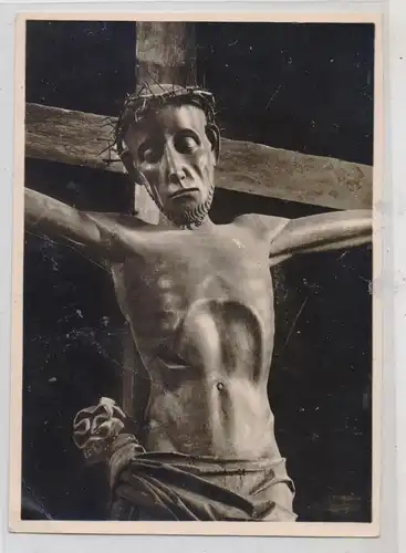 6460 GELNHAUSEN, Marienkirche, Christus am Kreuz, DKV Deutscher Kunst Verlag, kl. Druckstelle