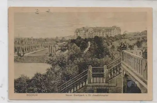 4630 BOCHUM, St. Josephshospital am Neuen Stadtpark, 1921