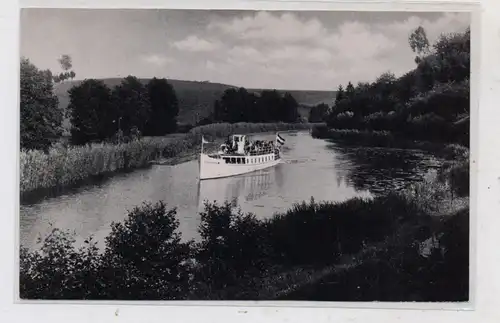 OSTPREUSSEN - Oberländischer Kanal, Passagierschiff, Nachkriegskarte