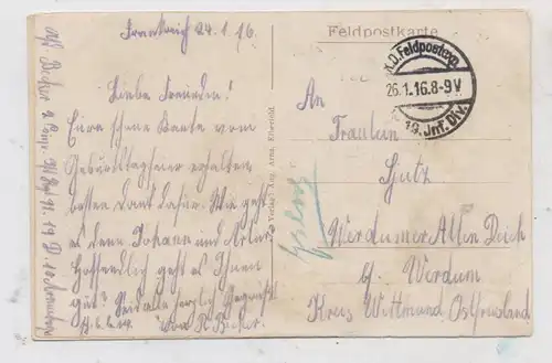 F 02820 SAINT ERME, La Gare / Bahnhof, Station, 1916, deutsche Feldpost