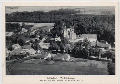 OSTPREUSSEN - HEILIGELINDE / SWIETA LIPKA, Wallfahrtskirche, Luftaufnahme, Nachkriegskarte