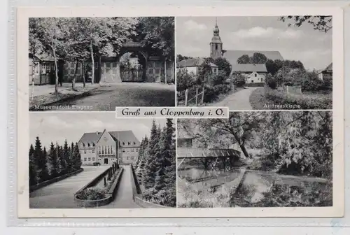 4590 CLOPPENBURG, Andreaskirche, Stadtgraben, Rathaus, Museumsdorf, 1957