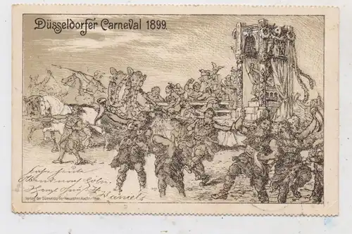 4000 DÜSSELDORF, Karneval / Carneval, 1899, Festzug